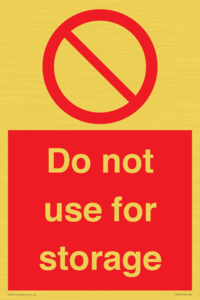 PV7505: Do not use for storage