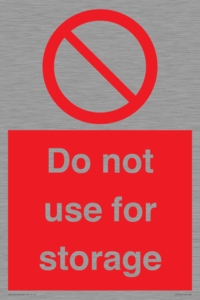 PV7505: Do not use for storage