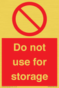 PV7505: Do not use for storage