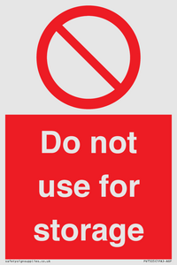 PV7505: Do not use for storage