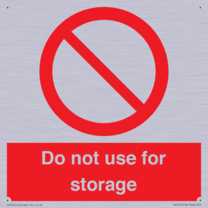 PV7505: Do not use for storage