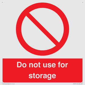 PV7505: Do not use for storage