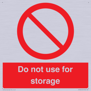 PV7505: Do not use for storage