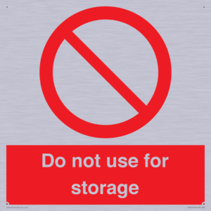 PV7505: Do not use for storage