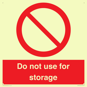 PV7505: Do not use for storage