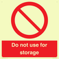 PV7505: Do not use for storage