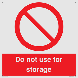PV7505: Do not use for storage