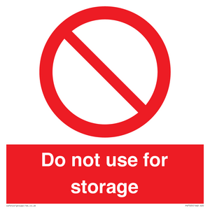 PV7505: Do not use for storage