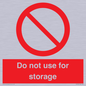 PV7505: Do not use for storage
