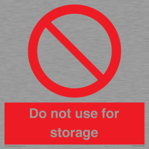 PV7505: Do not use for storage