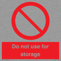 PV7505: Do not use for storage