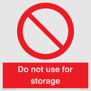 PV7505: Do not use for storage