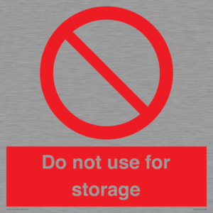 PV7505: Do not use for storage