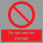 PV7505: Do not use for storage
