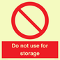PV7505: Do not use for storage
