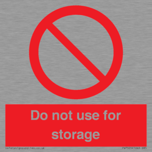 PV7505: Do not use for storage