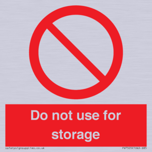 PV7505: Do not use for storage