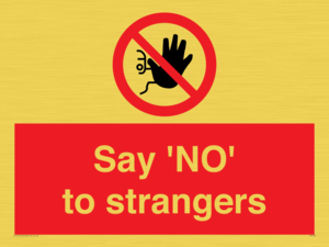PV7543: Say 'NO' to strangers