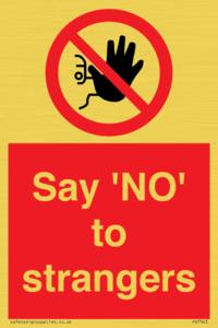 PV7543: Say 'NO' to strangers