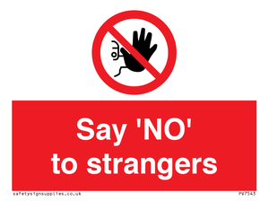 PV7543: Say 'NO' to strangers