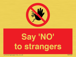 PV7543: Say 'NO' to strangers