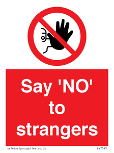 PV7543: Say 'NO' to strangers