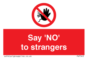 PV7543: Say 'NO' to strangers