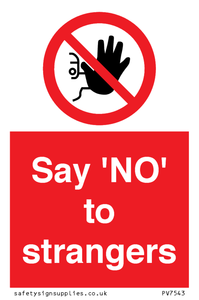 PV7543: Say 'NO' to strangers
