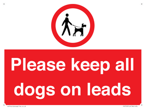 PV7553: Please keep all dogs on leads
