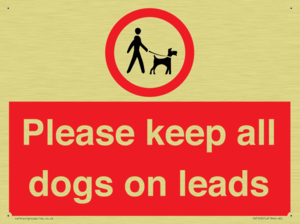 PV7553: Please keep all dogs on leads
