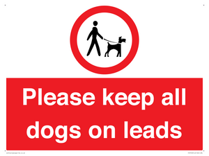 PV7553: Please keep all dogs on leads