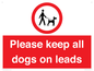 PV7553: Please keep all dogs on leads