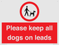 PV7553: Please keep all dogs on leads