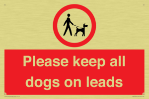 PV7553: Please keep all dogs on leads