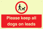 PV7553: Please keep all dogs on leads
