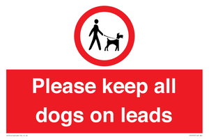 PV7553: Please keep all dogs on leads