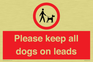 PV7553: Please keep all dogs on leads