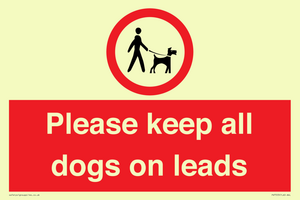 PV7553: Please keep all dogs on leads