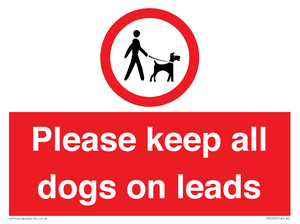 PV7553: Please keep all dogs on leads
