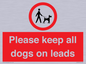 PV7553: Please keep all dogs on leads