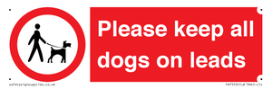 PV7553: Please keep all dogs on leads