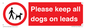 PV7553: Please keep all dogs on leads