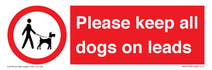 PV7553: Please keep all dogs on leads