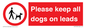 PV7553: Please keep all dogs on leads