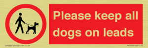 PV7553: Please keep all dogs on leads