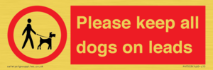 PV7553: Please keep all dogs on leads