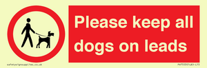 PV7553: Please keep all dogs on leads