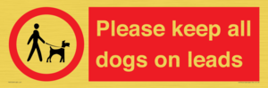 PV7553: Please keep all dogs on leads