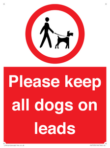 PV7553: Please keep all dogs on leads