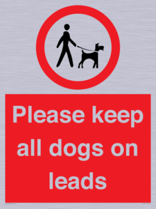 PV7553: Please keep all dogs on leads